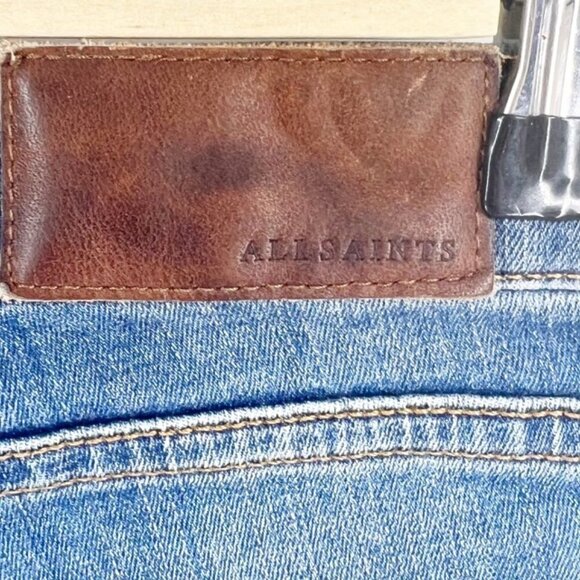 ✅ ALLSAINTS SKINNY MAST JEANS SIZE 25 MEDIUM WASH - Picture 4 of 7